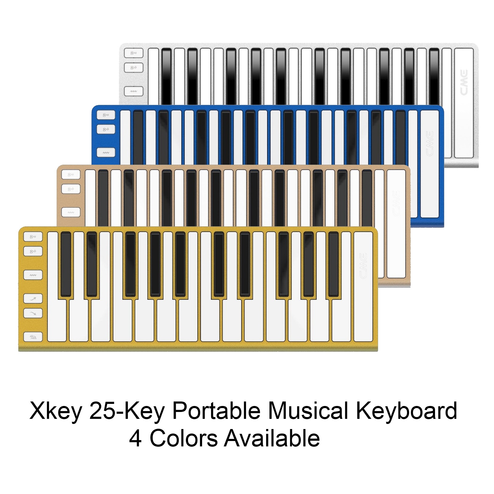 CME Xkey 25-Key MIDI Portable Mobile Musical Keyboard - Blue | eBay