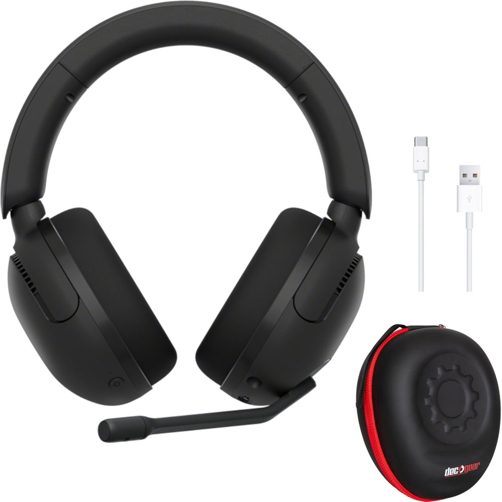 Sony INZONE H5 Wireless Noise Cancelling Gaming Headset (Black) Bundle with Case