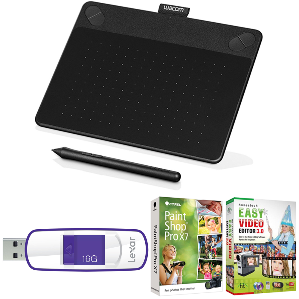 Intuos Art Pen and Touch Tablet Small Black 16GB Creative Bundle w Corel eBay
