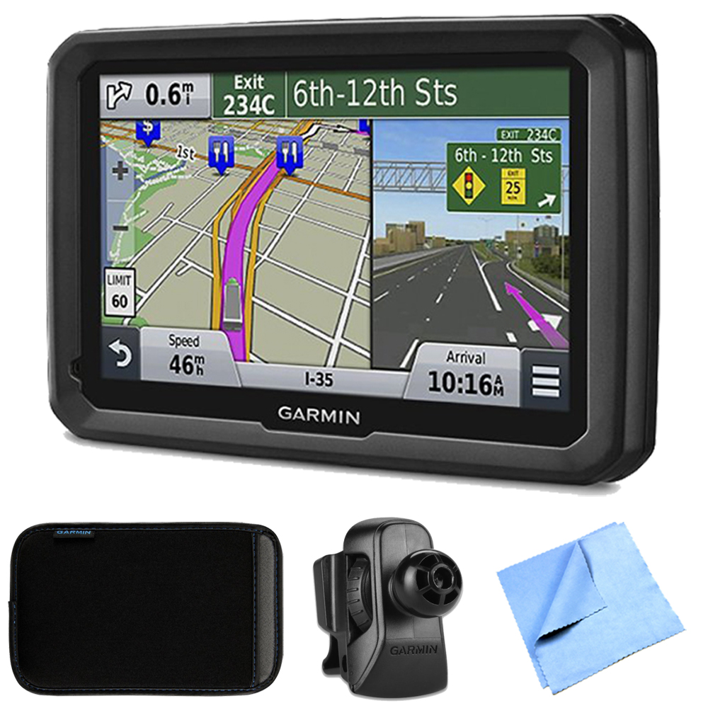 Garmin dezl 570LMT 5" Truck GPS Navigation w Maps/Traffic Vent & Case