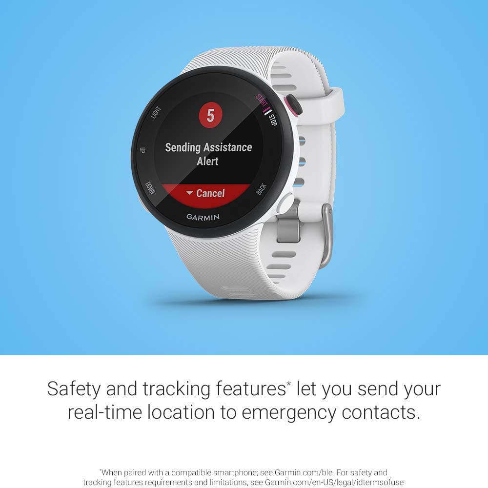 Garmin Forerunner 45S GPS Heart Rate Monitor Running Smartwatch, Black  753759267445