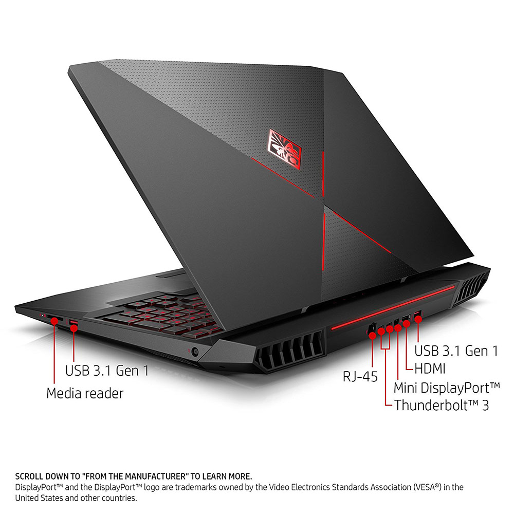 Hewlett Packard 17ap010nr Omen 17" Intel i77700HQ 16GB RAM Laptop 2LV57UAAB 192018001282 eBay