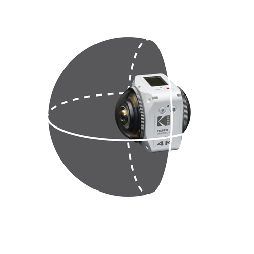 Kodak PixPro Orbit360 4K VR Camera with Accessory Pack - Choose Bundle Type