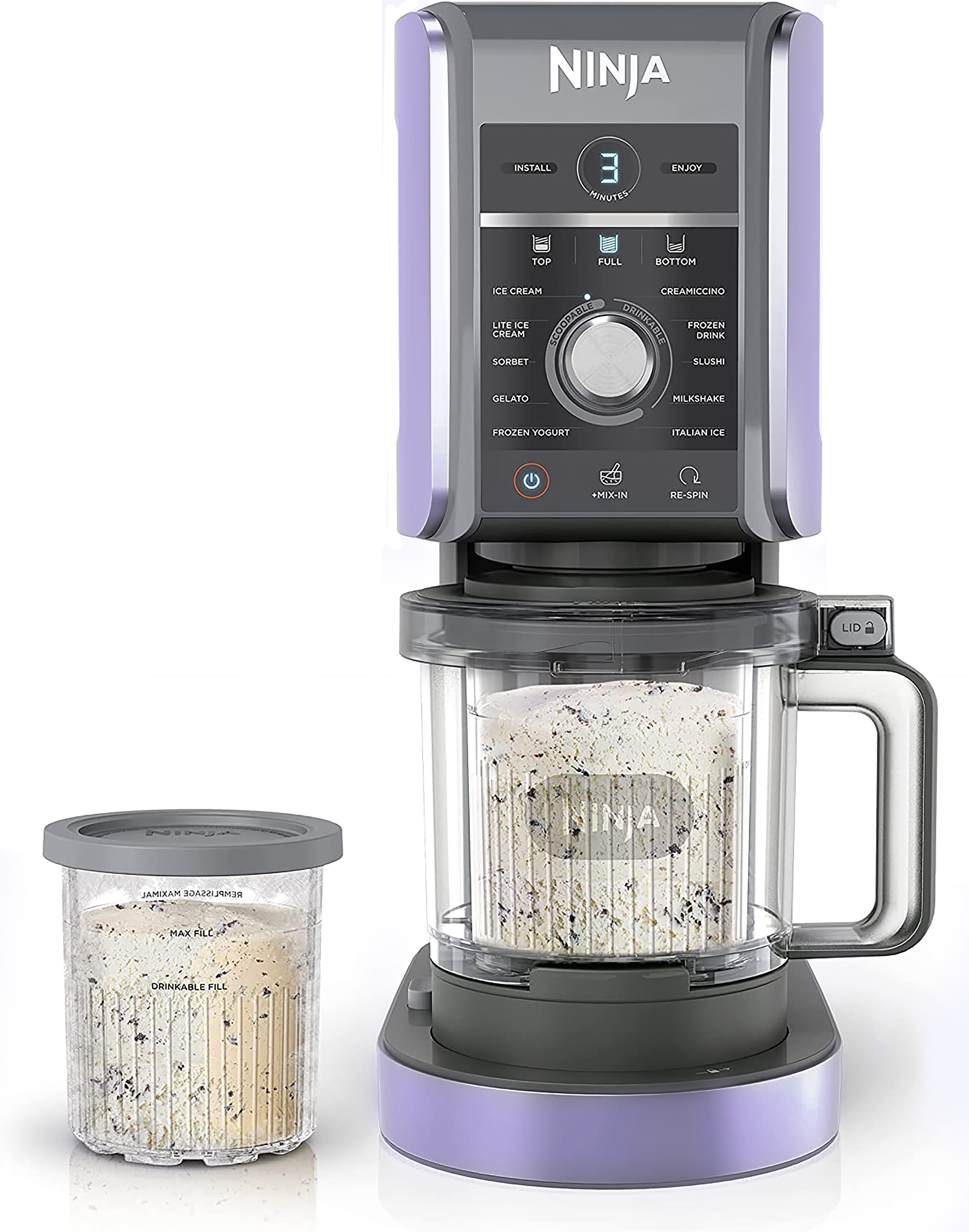 Ninja CREAMi Deluxe 11-in-1 XL Ice Cream Maker with Two 24