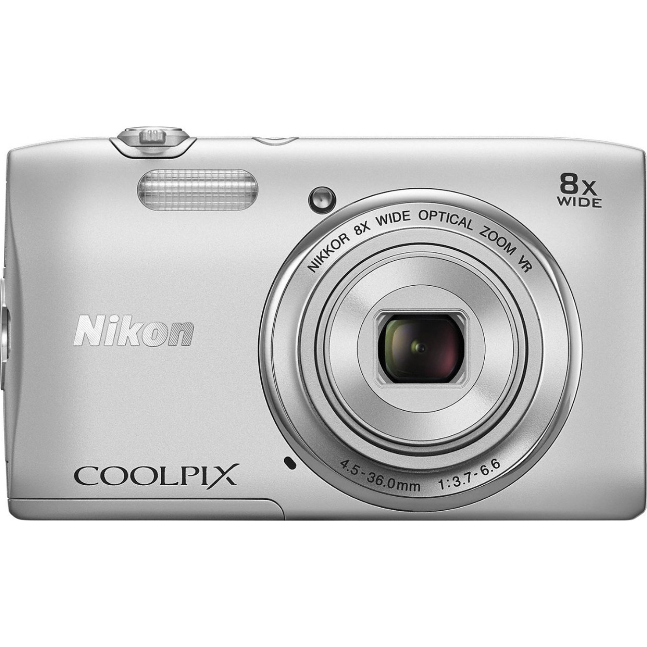 Nikon COOLPIX S3600 20.1MP Digital Camera with 8X Optical Zoom Refurbished - Picture 1 of 1