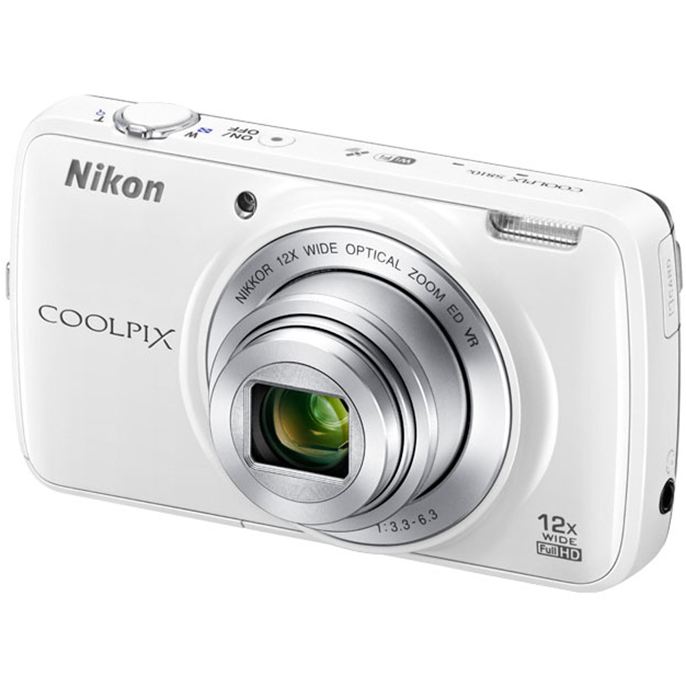 Nikon Coolpix S810c 16mp 12x Optical Zoom Digital Camera White