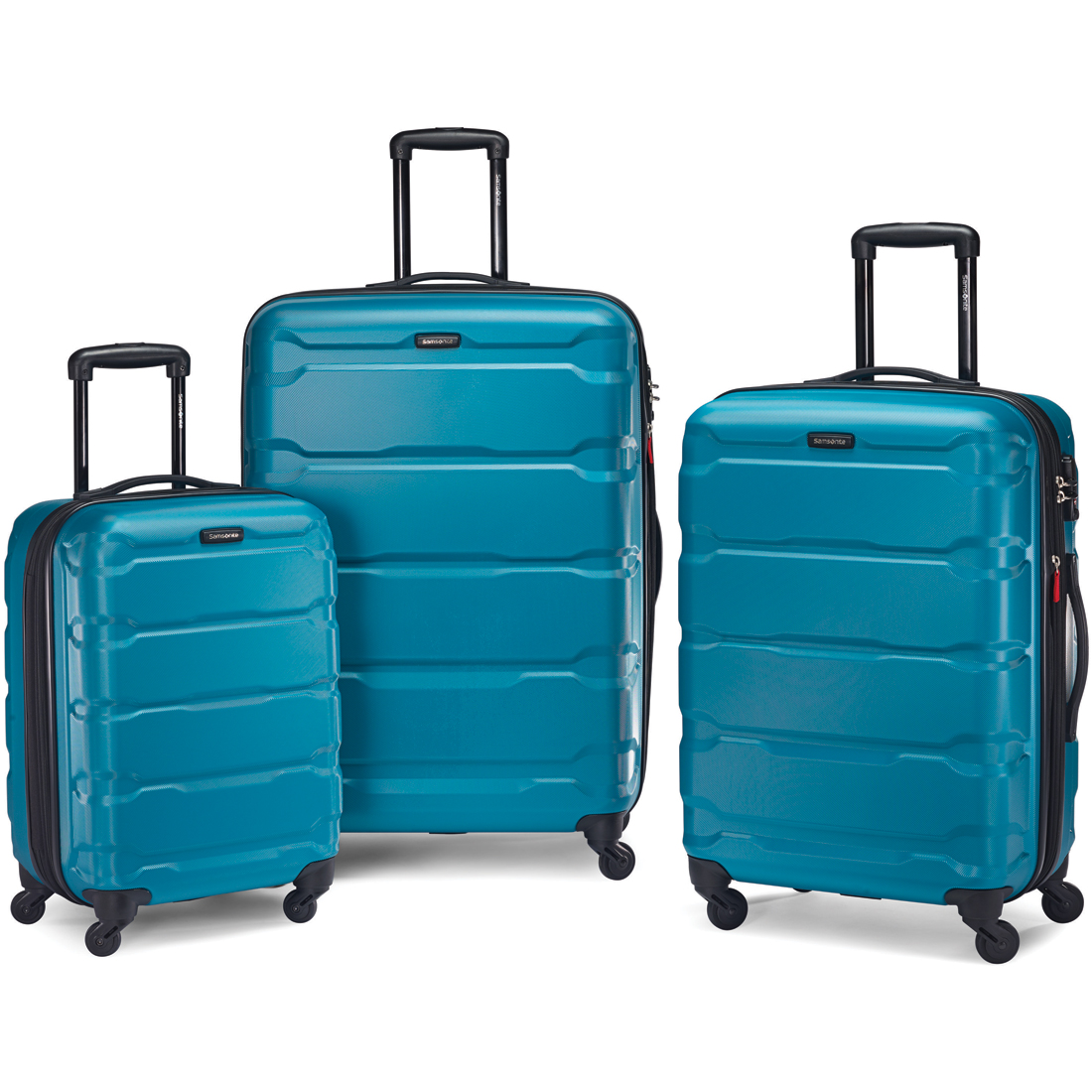 Samsonite Omni Hardside Spinner Suitcase Luggage, Caribbean Blue - 20"/24"/28"