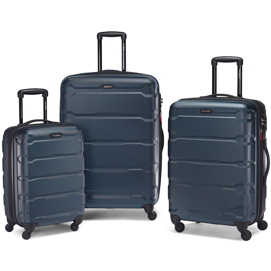 Samsonite Omni Hardside Spinner Suitcase Luggage, Teal - 20" / 24" / 28"