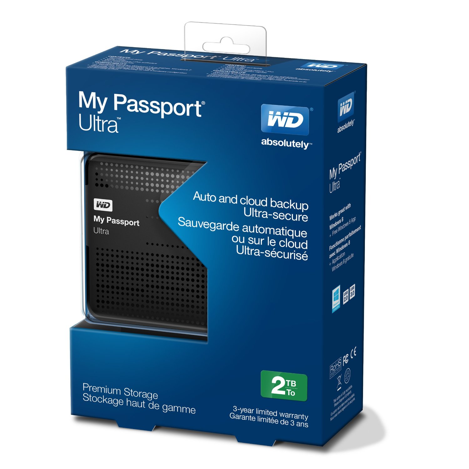 Western Digital My Passport Ultra 2 Tb Usb 3 0 Portable Hard Drive Ebay