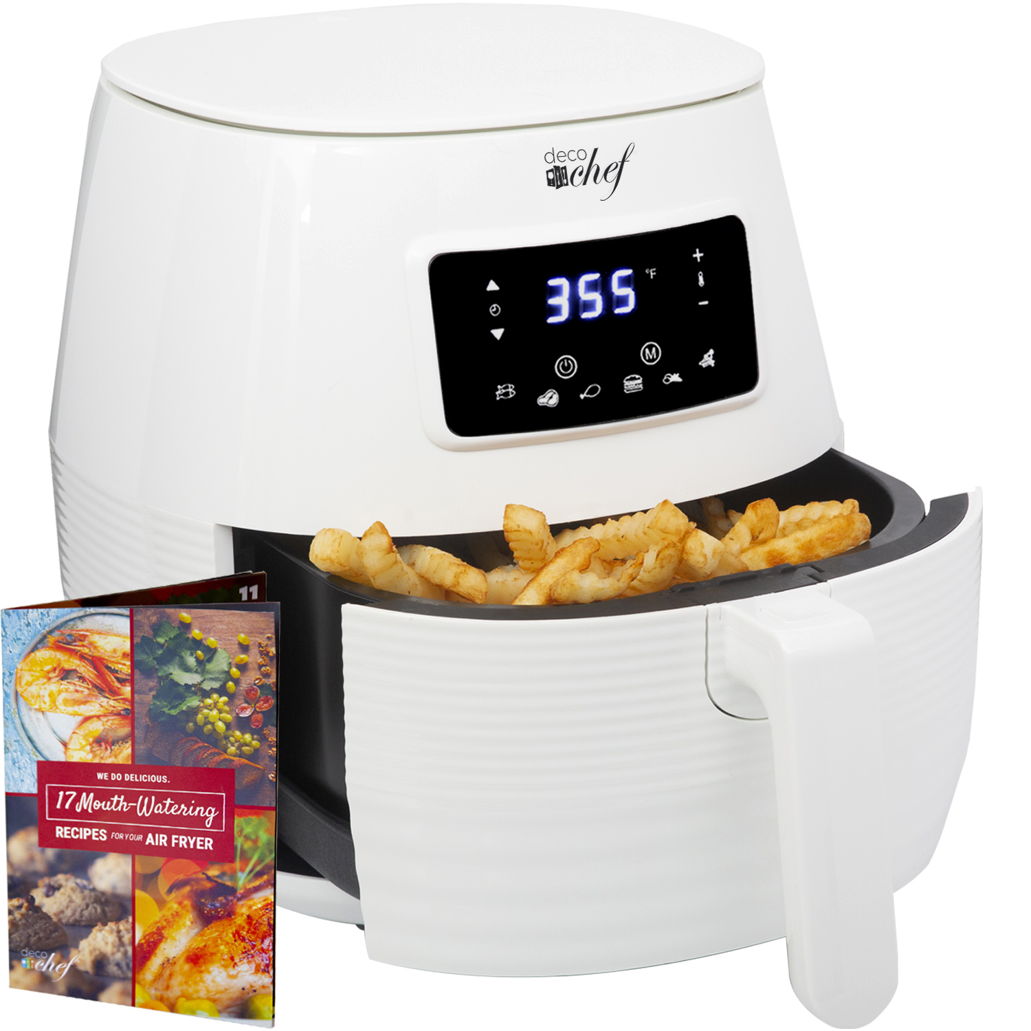 Deco Chef Digital 5.8QT Electric Air Fryer | Healthier & Fas