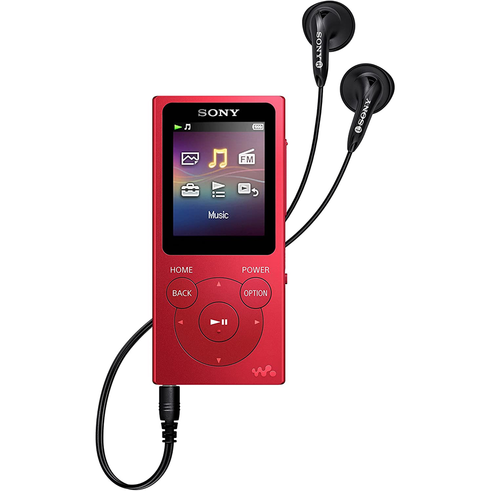 Black A- Sony NW-E394 Walkman 8GB MP3 Player 