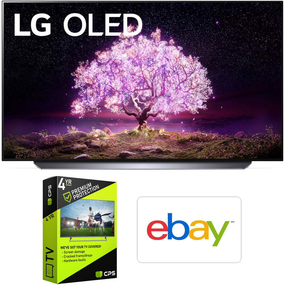 LG OLED55C1PUB 55" 4K UHD, 120Hz Smart OLED TV (2021) Bundle + $120 eBay Credit - Picture 1 of 8