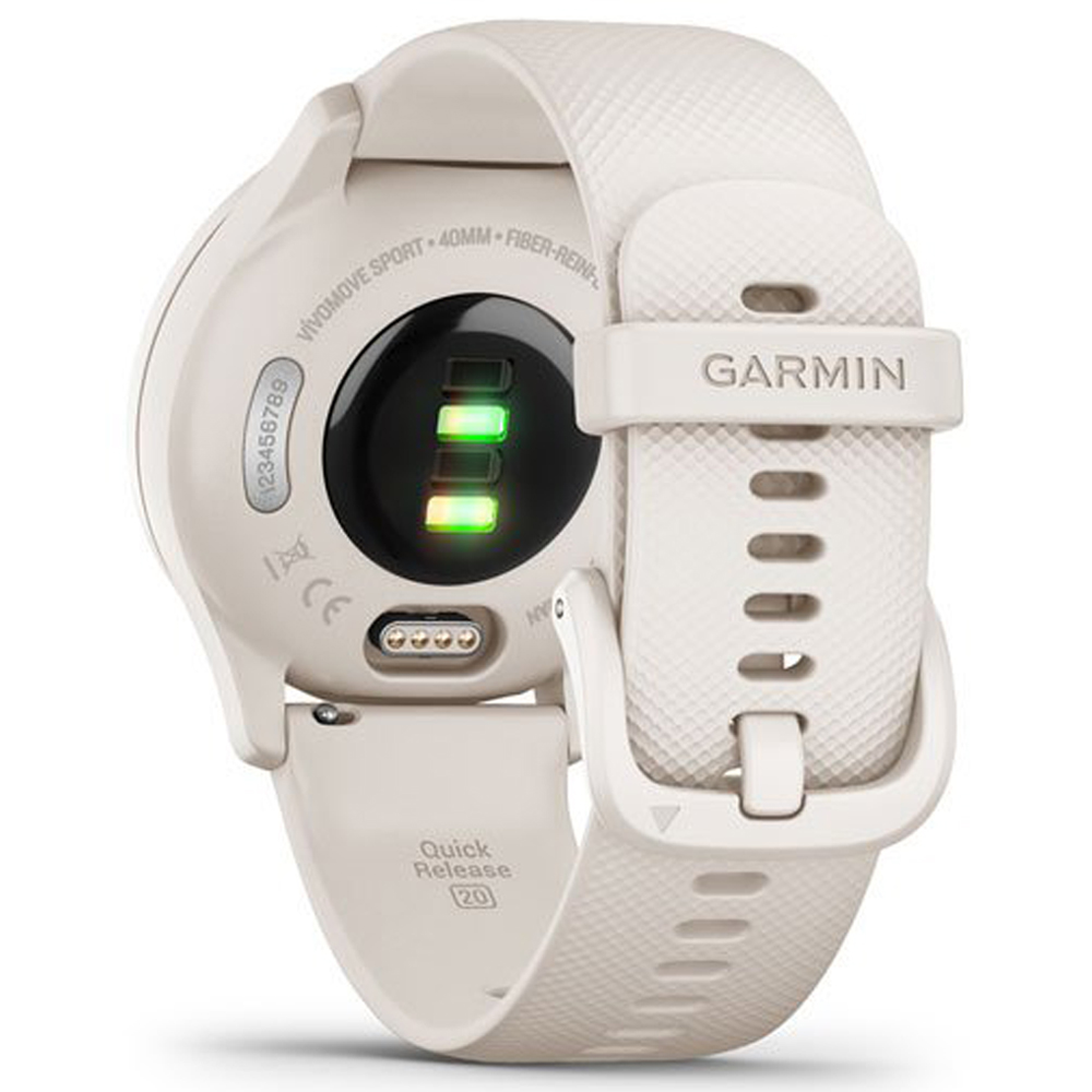 Garmin vivomove Sport Smart Hybrid Watch with Silicone Band 
