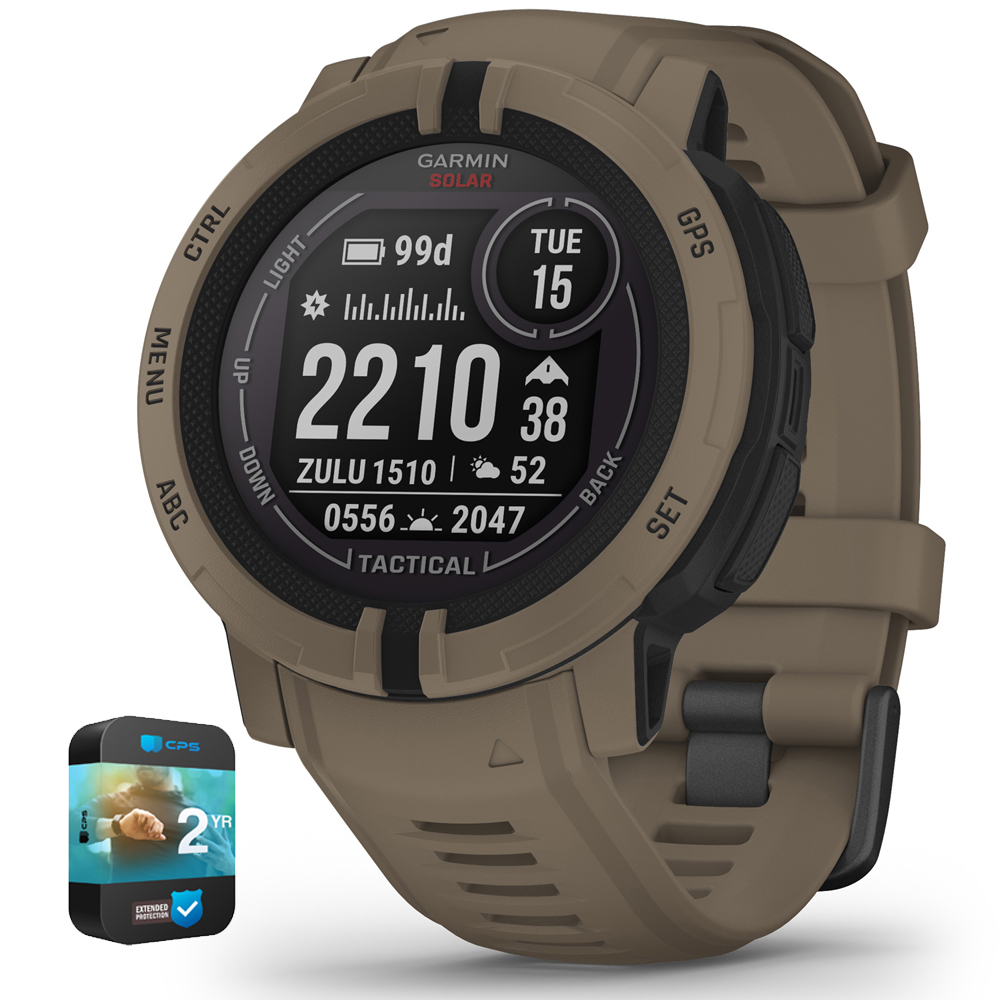 Garmin Instinct 2 Solar Smartwatch Tactical Edition Coyote Tan + 2 Year Warranty
