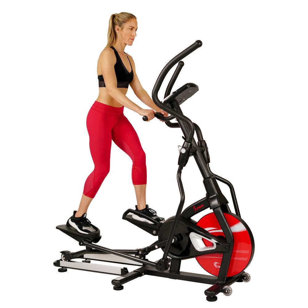 Sunny Health and Fitness Stride Zone Elliptical w  Tablet Holder, LCD Monitor and HR Monitor -  SF-E3865