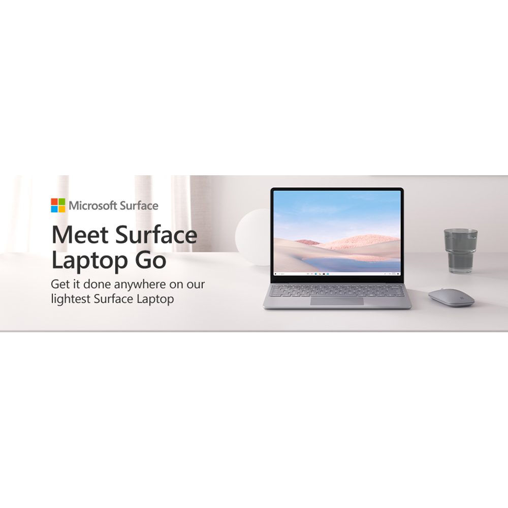 Microsoft Surface Laptop Go 12.4 Intel i5-1035G1 8GB 256GB Touchscreen, Platinum