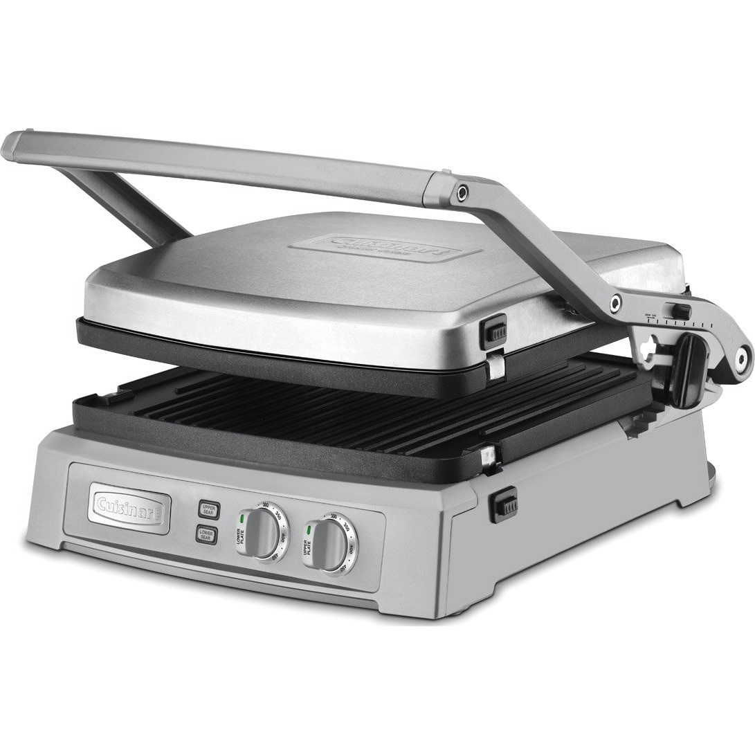 Cuisinart GR 150 Griddler Deluxe Panini Press Grill Brushed Stainless