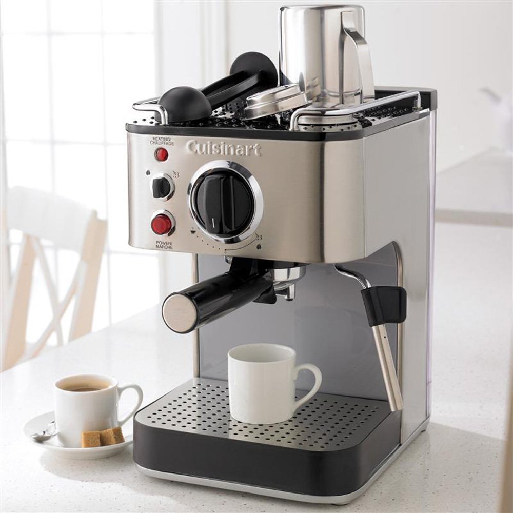 Cuisinart EM-100 1000-Wtt 15-Bar Espresso Maker Stainless Steel