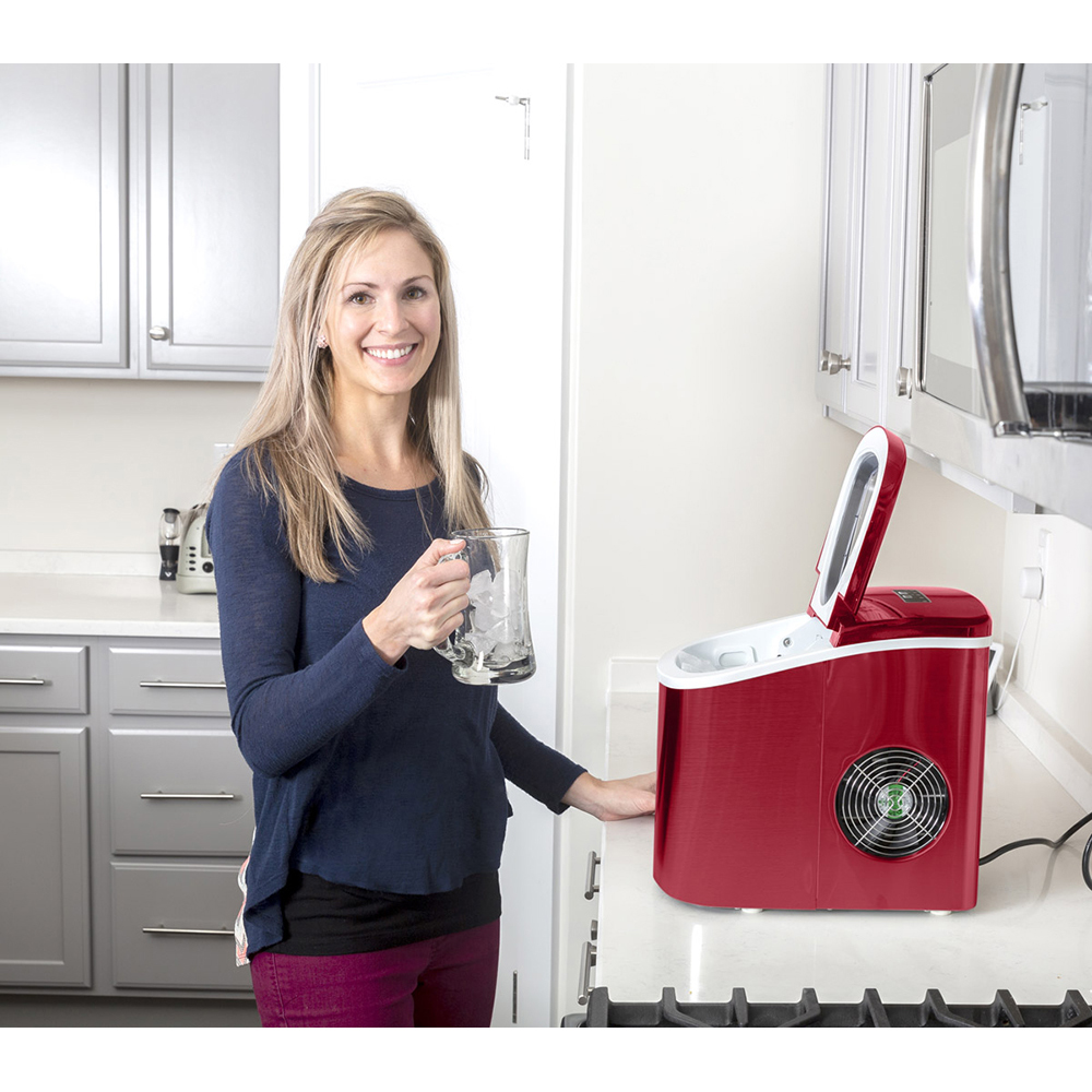 Deco Chef Electric Ice Maker (IMRED) Compact Top Load 26 Lbs. Per Day