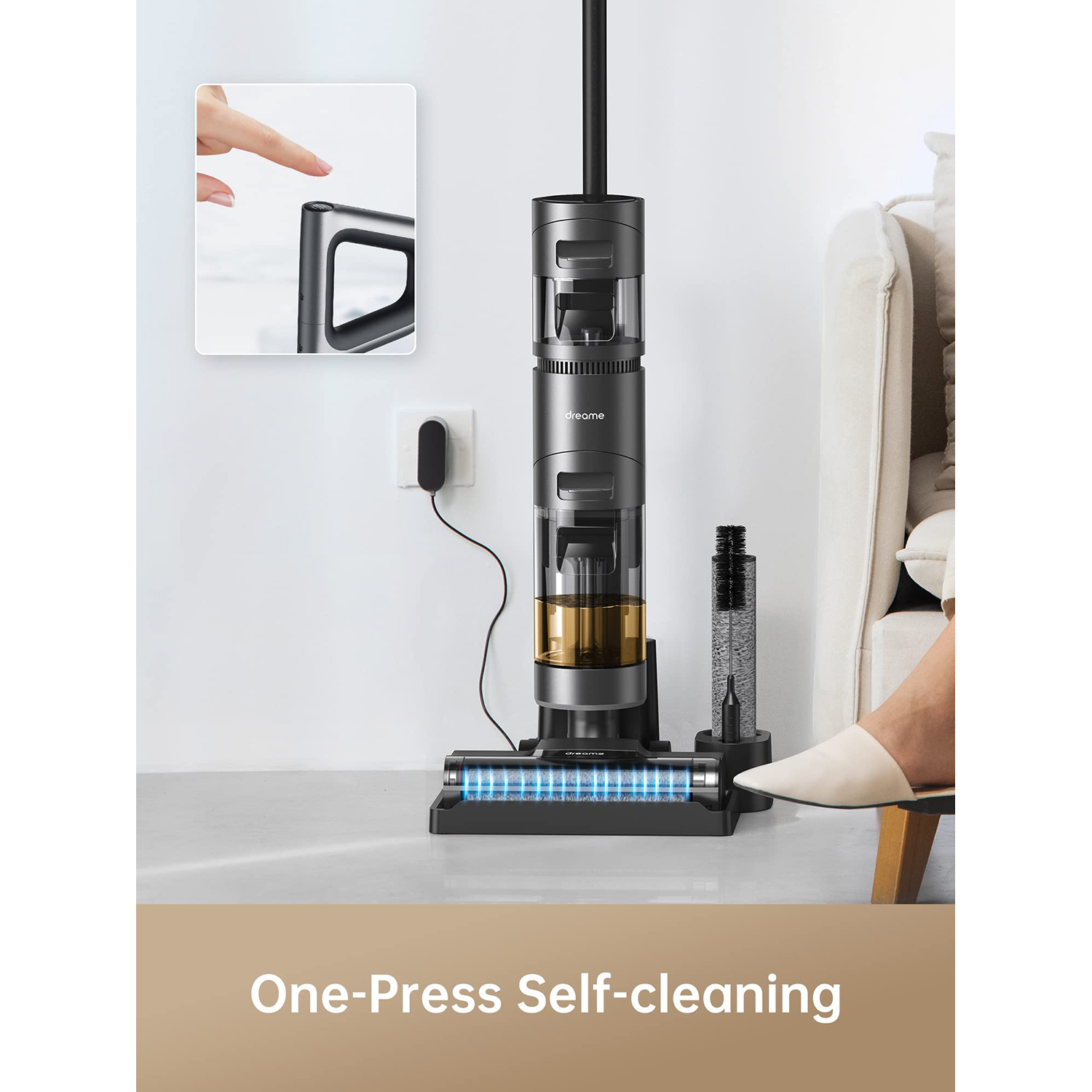 Dreametech H11 Max Wet and Dry Vacuum, Smart Cordless Cleaner