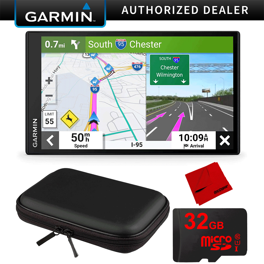 Автомобильный GPS-навигатор Garmin DriveSmart 76 7 (010-02470-00) в комплекте с 10-дюймовым чехлом EVA