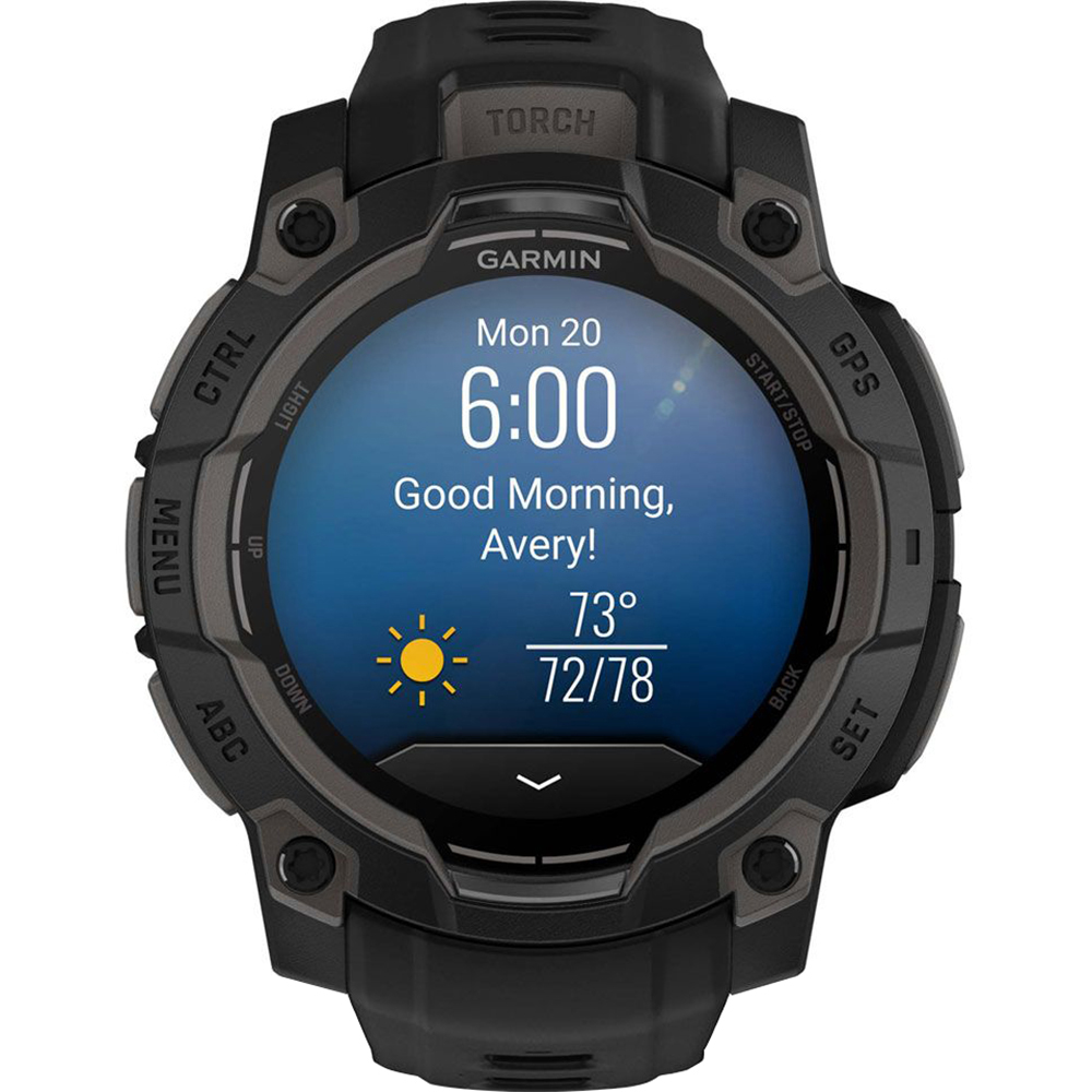 Garmin Instinct 3 Rugged GPS Smartwatch Bundle | 45mm / 50mm | AMOLED / Solar
