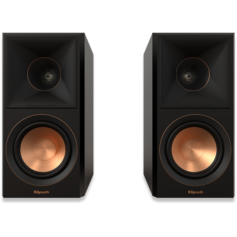 Klipsch RP-500M II Bookshelf Speakers Ebony (Pair) +Deco Gear Wire +Banana Plugs