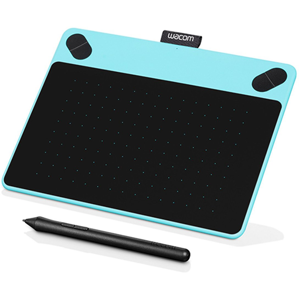 Wacom Intuos Art Pen and Touch Tablet Small Blue 16GB Creative Bundle w ...