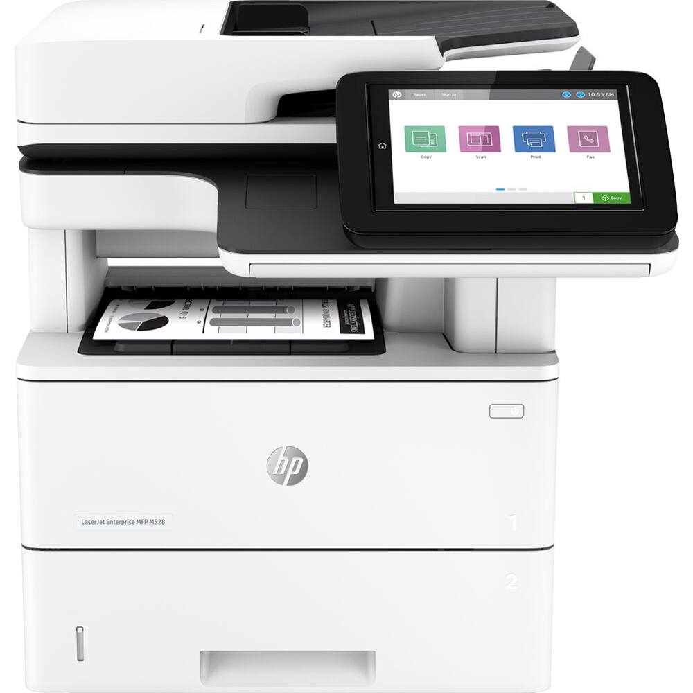 Монохромное многофункциональное лазерное МФУ Hewlett Packard LaserJet Enterprise MFP M528dn для лазерной печати