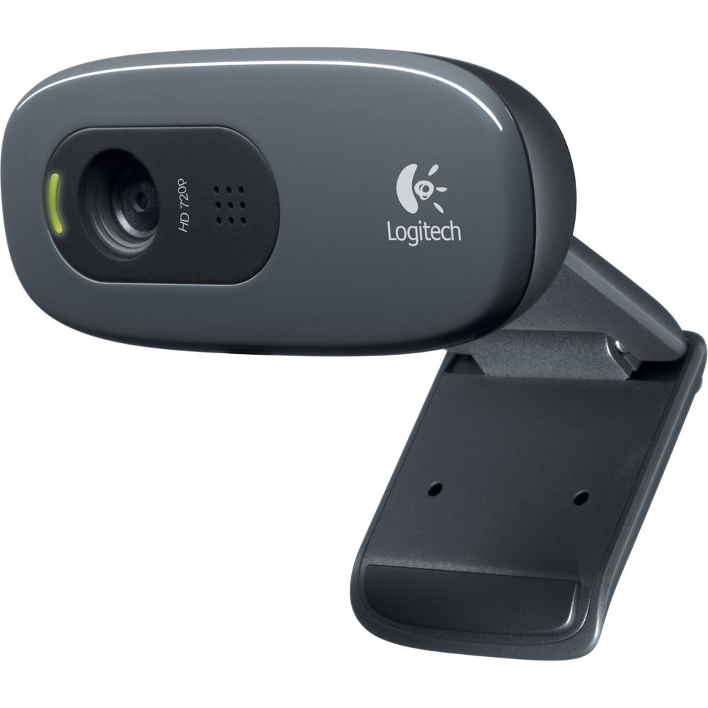 Logitech Plug and Play HD 720p Video Calling Webcam C270, Dark Grey, 960-000694