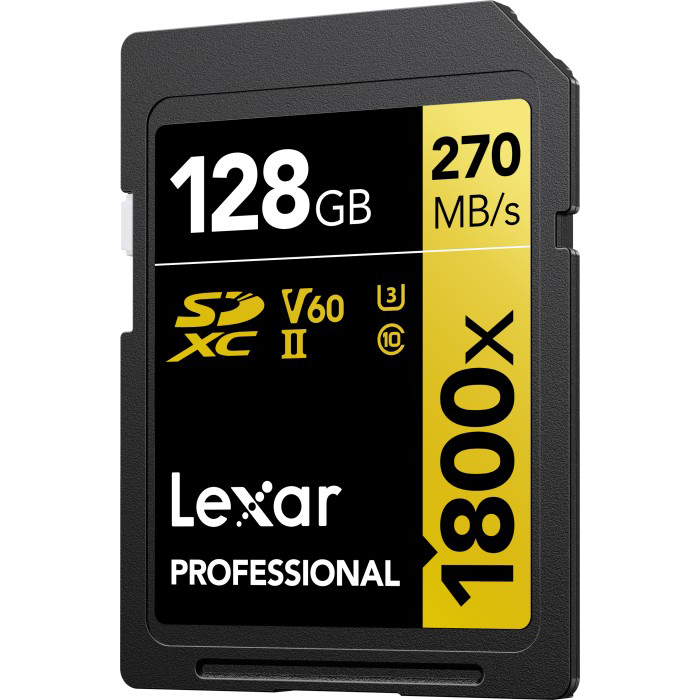 Карты памяти Lexar Professional 1800x SDXC UHS-II золотой серии - Выбирайте размер для хранения!