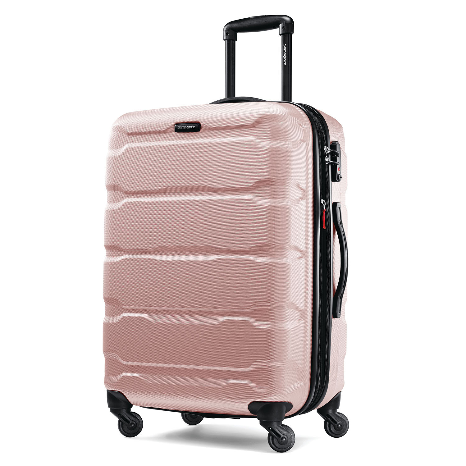 Samsonite Omni Hardside Spinner Suitcase Luggage, Pink Rose - 20" / 24" / 28"