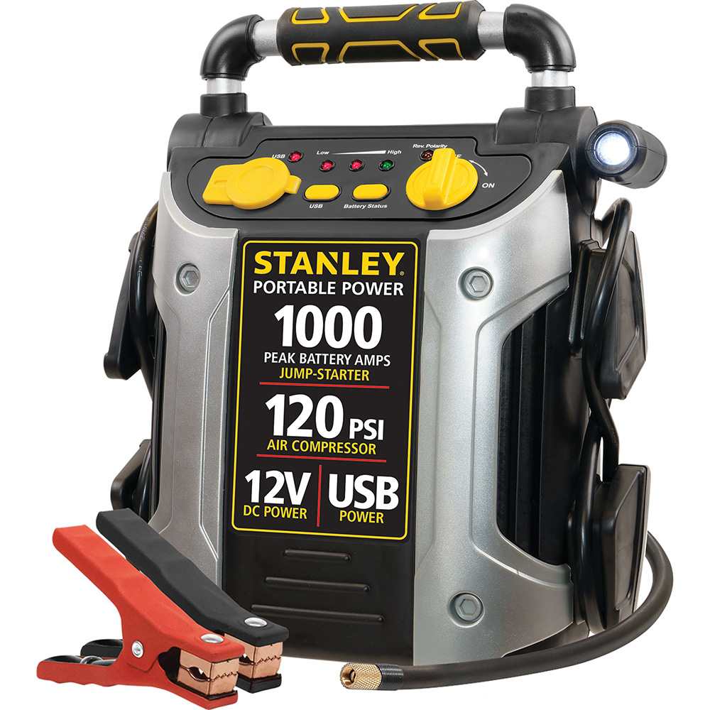 Stanley J5C09 500 Amp Jump Starter with Compressor - Open Box main product image