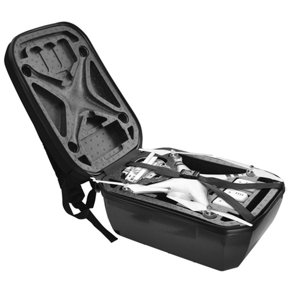 Xit Hardshell Drone Backpack Case for DJI Phantom 3 / 4 - Carbon Fiber Design