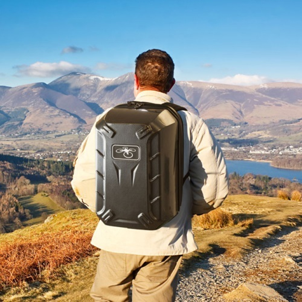 Xit Hardshell Drone Backpack Case for DJI Phantom 3 / 4 - Carbon Fiber Design