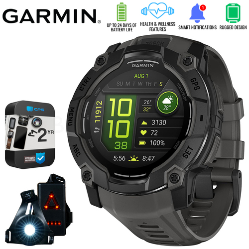 GARMIN INSTINCT ブラック GPS腕時計 Garmin Instinct® 3 | AMOLED | Rugged GPS Smartwatch | 50mm