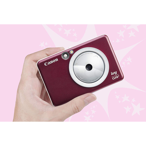 Canon IVY Cliq+ Instant Camera Printer w/ App Ruby Red + 32GB Card and Album | eBay