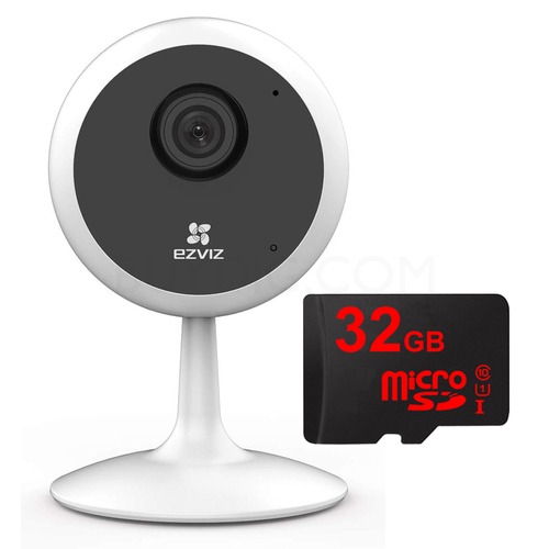 EZVIZ 1080p Indoor WiFi Security Camera Smart Motion Detection+32GB Memory Card 842571125443 eBay