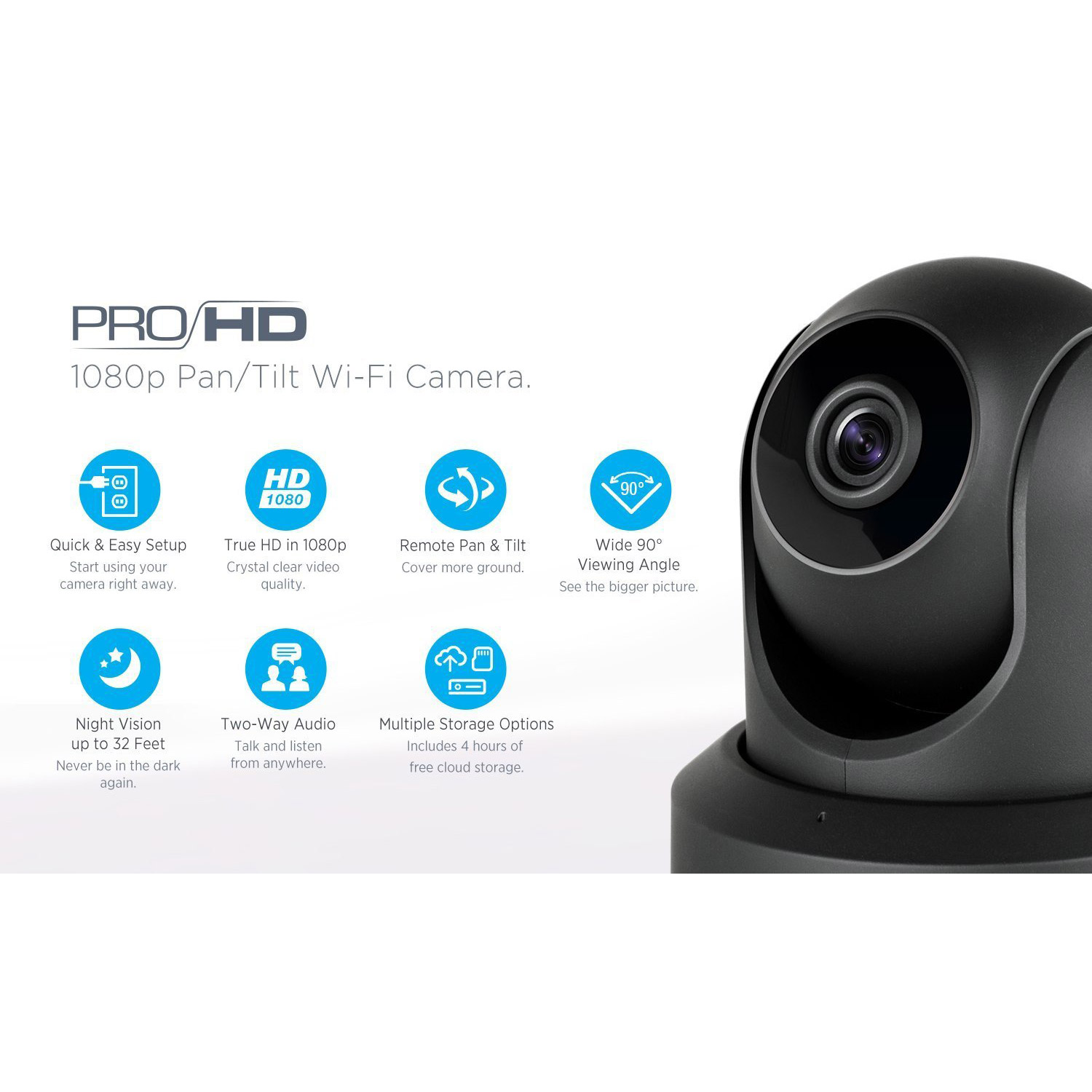Photos - Surveillance Camera Amcrest IP2M-841 ProHD 1080P  30FPS Wireless WiFi IP Camera - Bla(1920TVL)