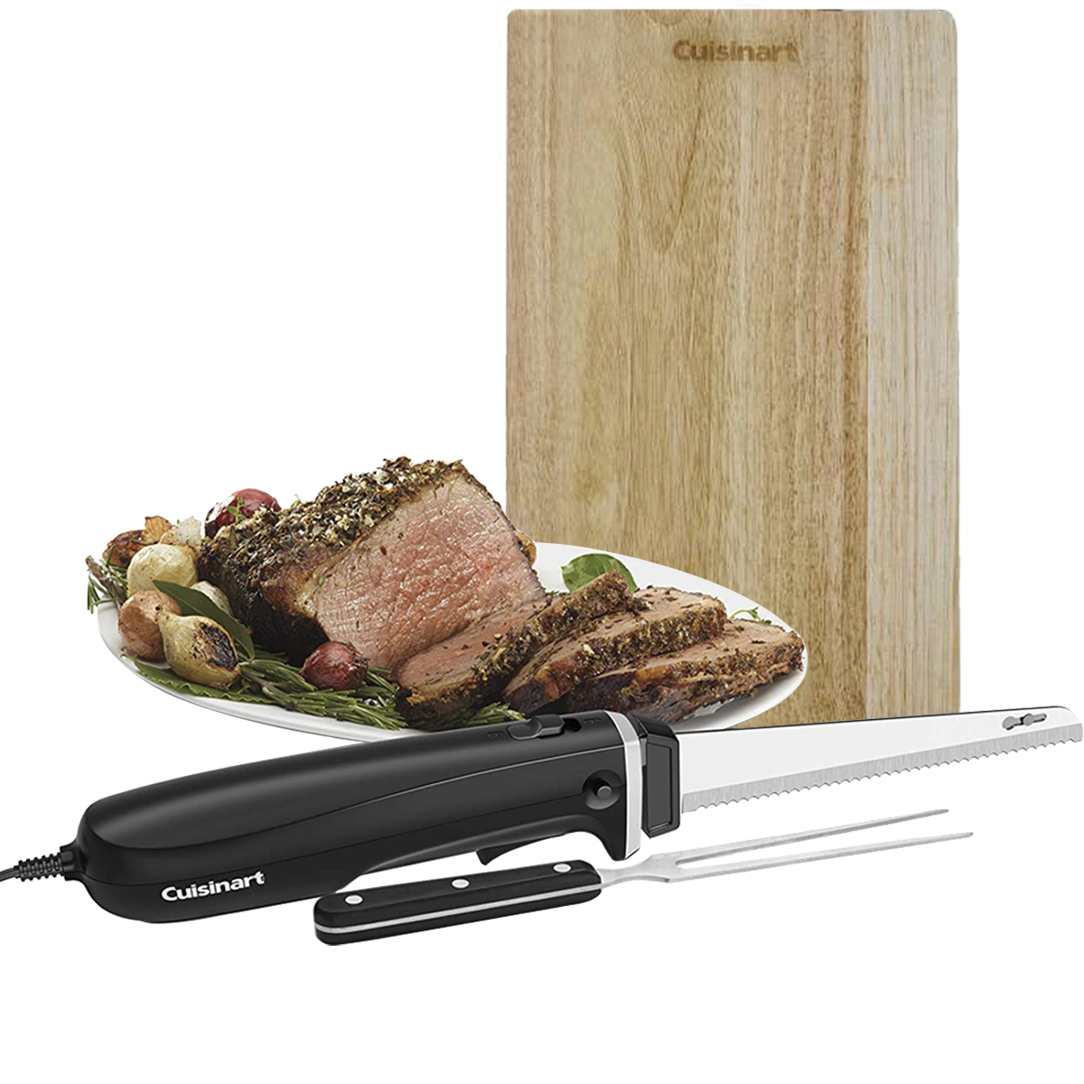 Photos - Knife / Multitool Cuisinart CEK-41 AC Electric Knife with Bamboo Cutting Board 
