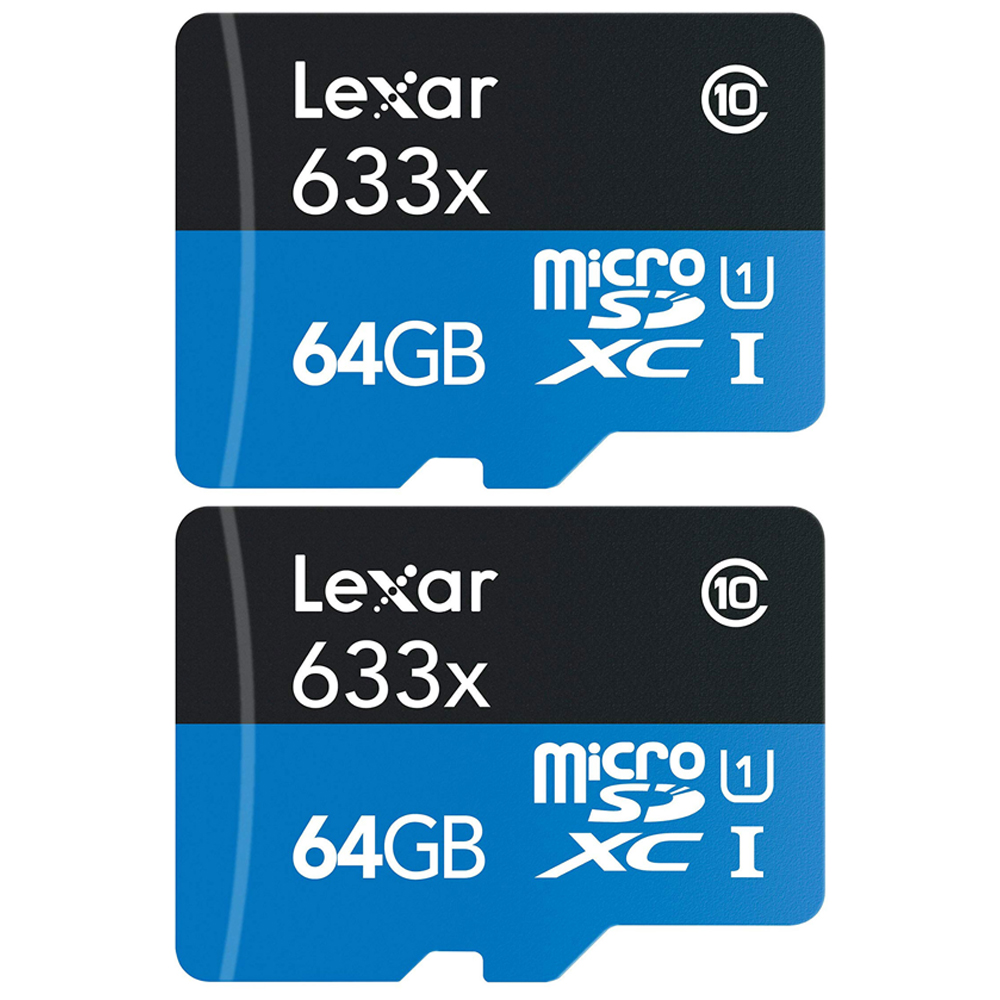 Photos - Memory Card Lexar High-Performance 633x microSDHC/microSDXC UHS-I 64gb  2 P 