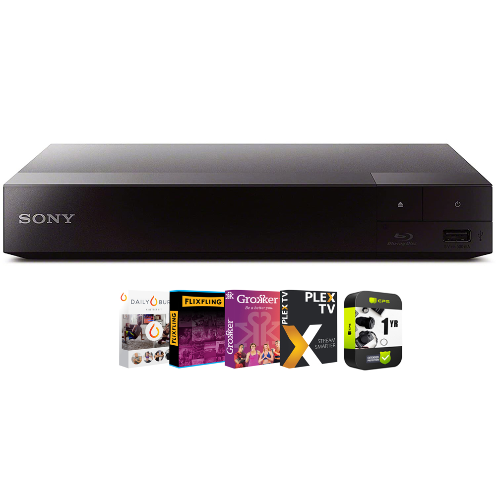 Photos - DVD / Blu-ray Player Sony Streaming Blu-Ray Disc Player with WiFi + Warranty & Movies Streaming 