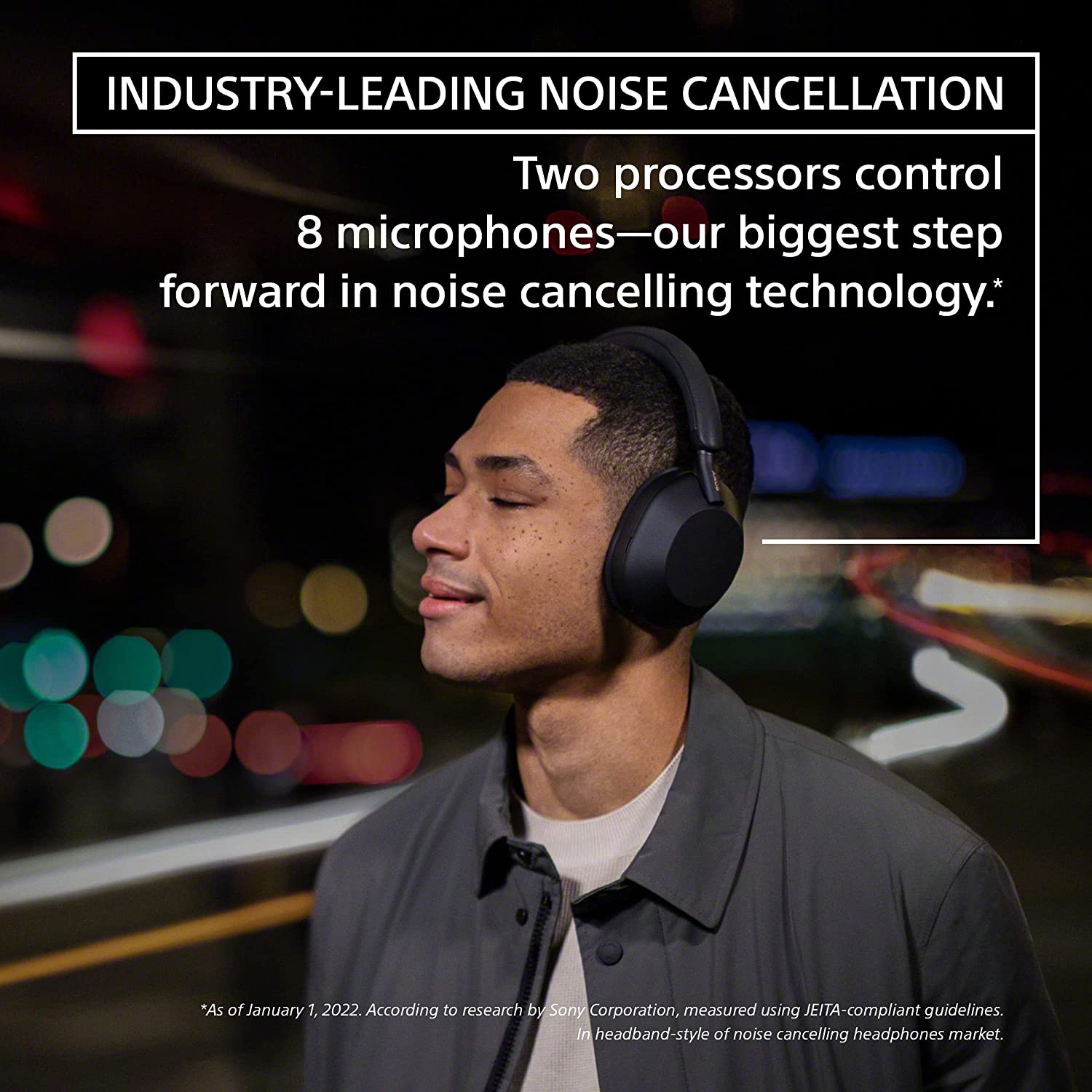 Sony WH1000XM5 Wireless Noise Canceling Headphones Silver Pro Stand Kit