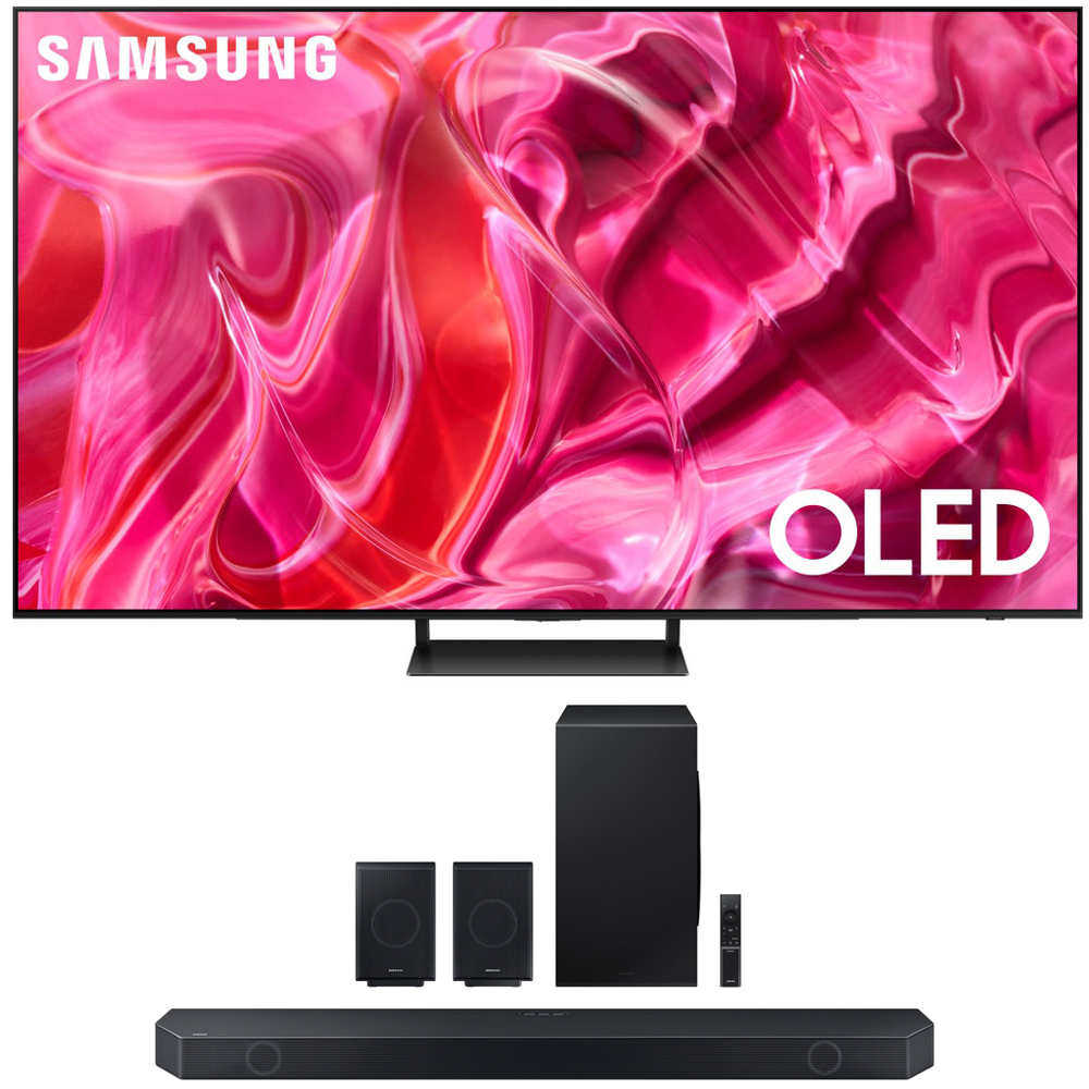 Photos - Television Samsung 65 Inch OLED 4K Smart TV  with Soundbar and Rear Speakers E62S  2023