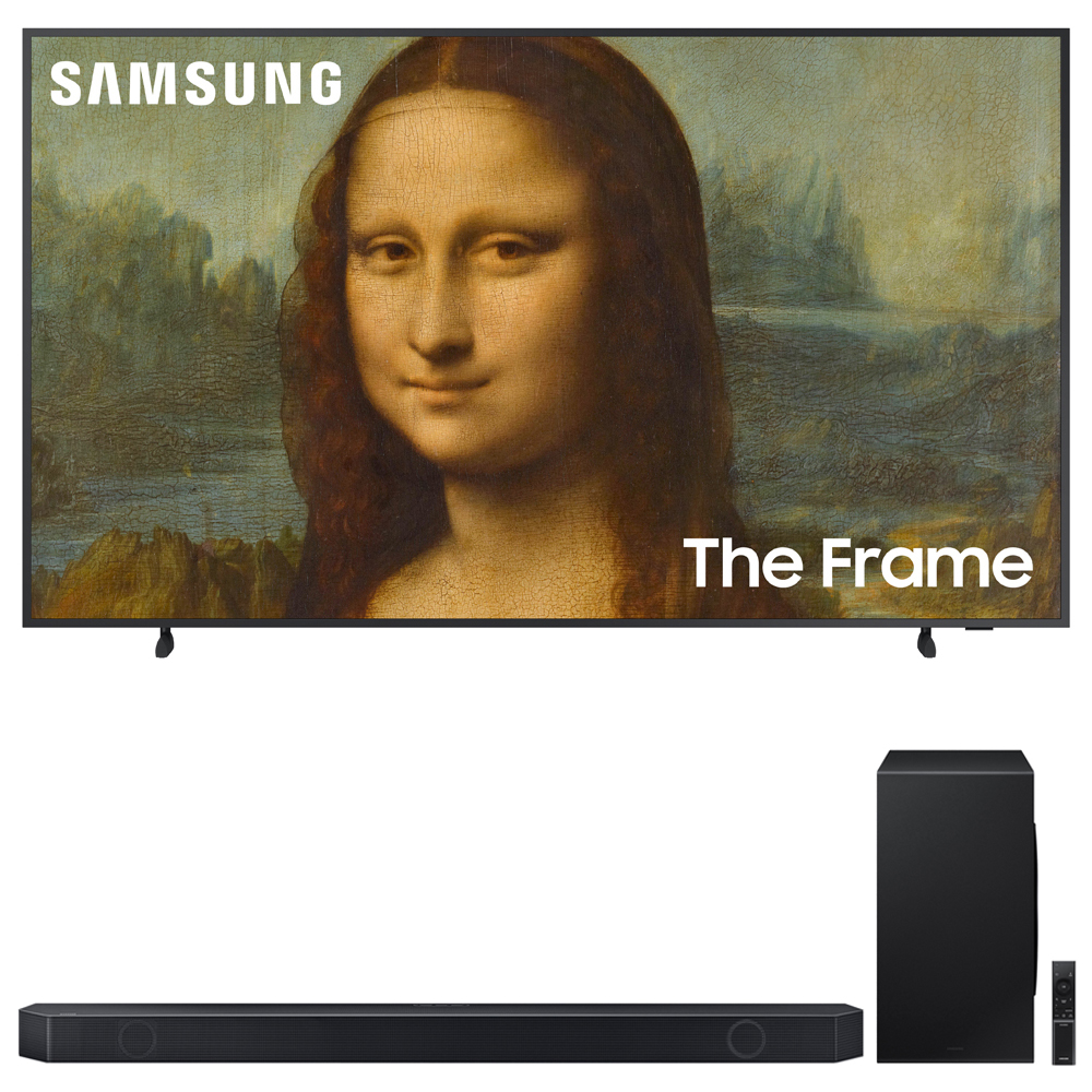 Photos - Television Samsung 75 The Frame QLED 4K UHD Quantum HDR Smart TV w/ Q-series 7.1.2 Ch 