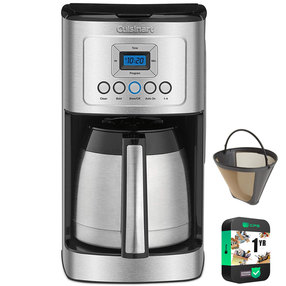 Photos - Coffee Maker Cuisinart DCC-3400 12 Cup Programmable Thermal  + Extended War 