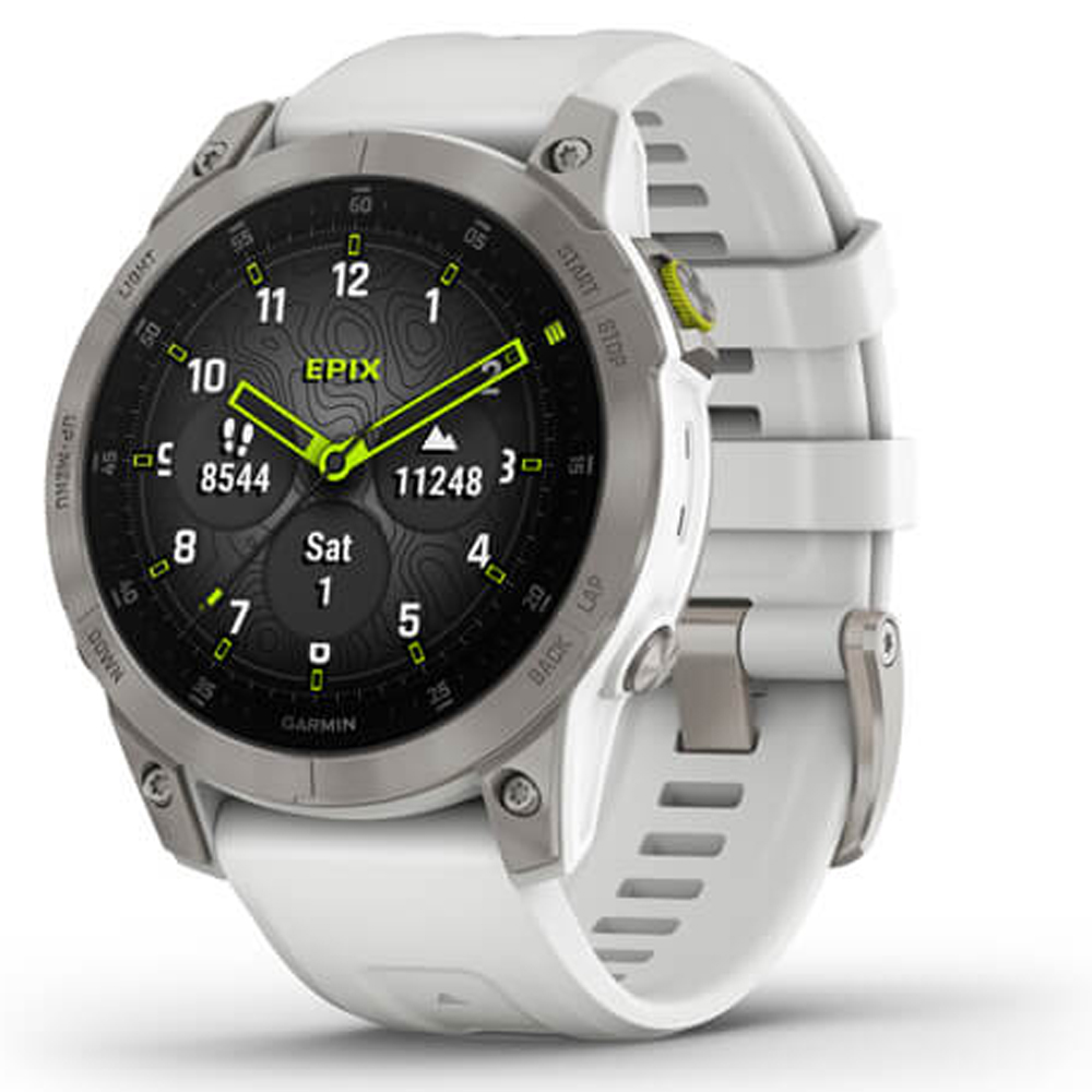 Garmin epix Gen 2, Premium Active Smartwatch (White Titanium)