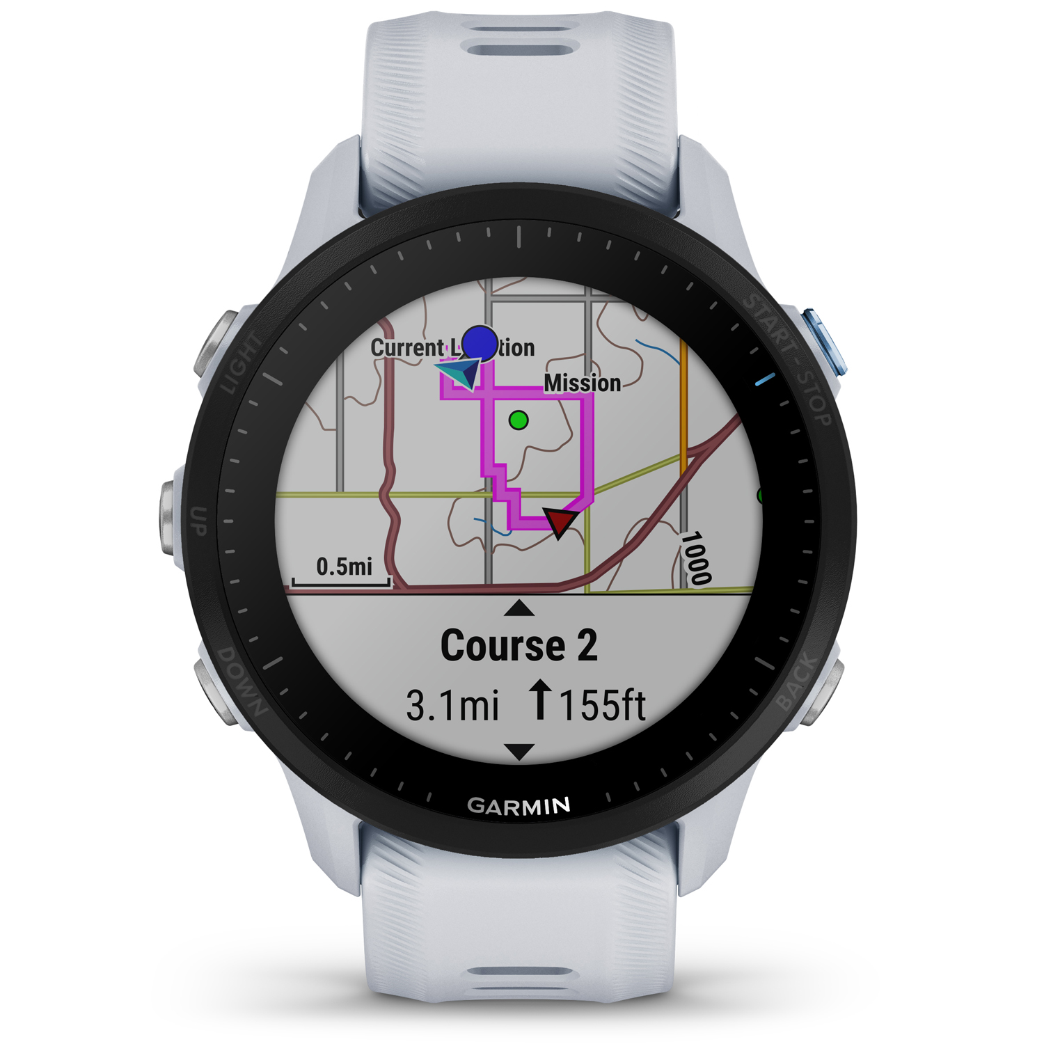 Garmin Forerunner 955 Solar GPS Smartwatch Whitestone