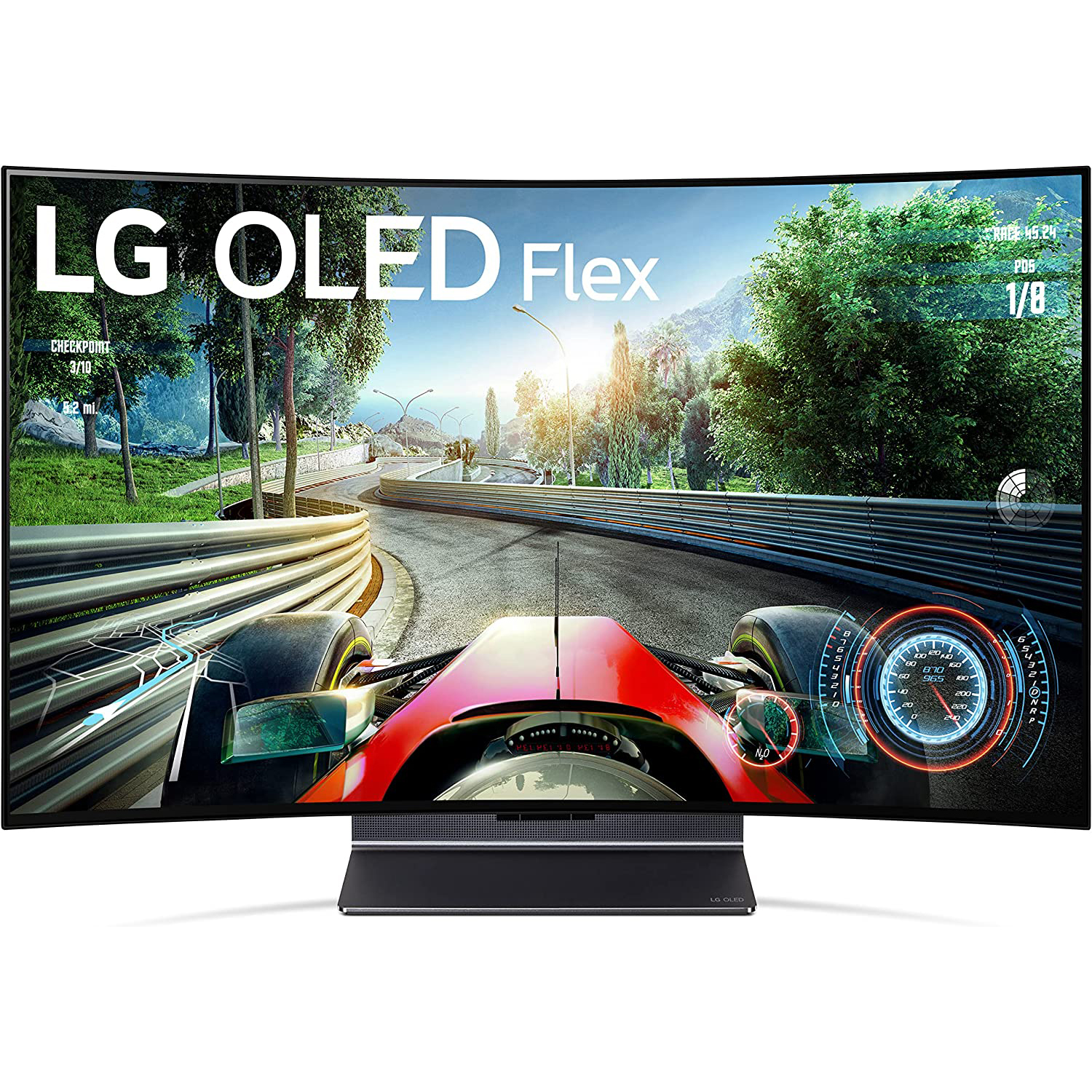 Photos - Television LG 42-Inch Class OLED Flex Smart TV with Bendable Screen  42LX3QPUA (2022)