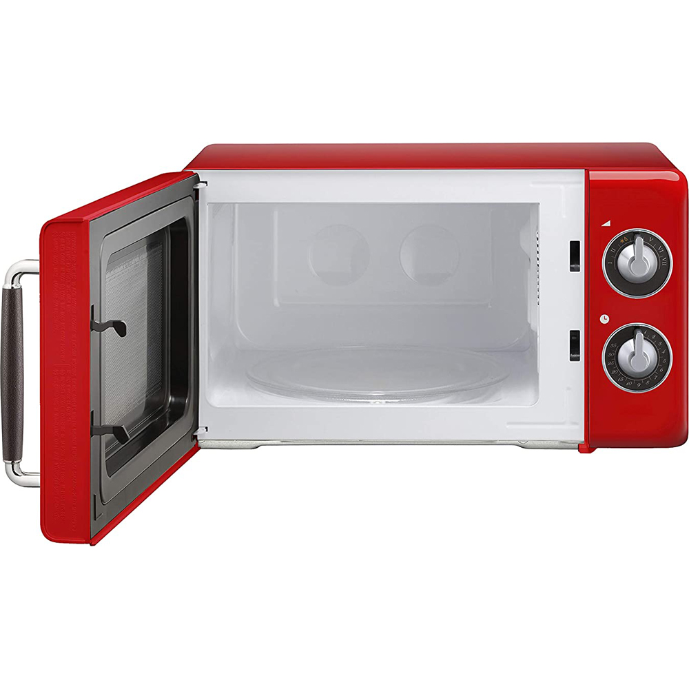 Photos - Microwave Magic Chef 0.7 Cu Ft 700 Watt Retro Countertop  - MCD770CB (Red)